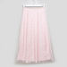 Posh Clothing Self-Design A-line Skirt with Mesh Panel-Skirts-thumbnail-0