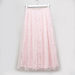 Posh Clothing Self-Design A-line Skirt with Mesh Panel-Skirts-thumbnail-2