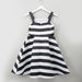Posh Striped Knot Detail Dress-Dresses%2C Gowns and Frocks-thumbnail-2