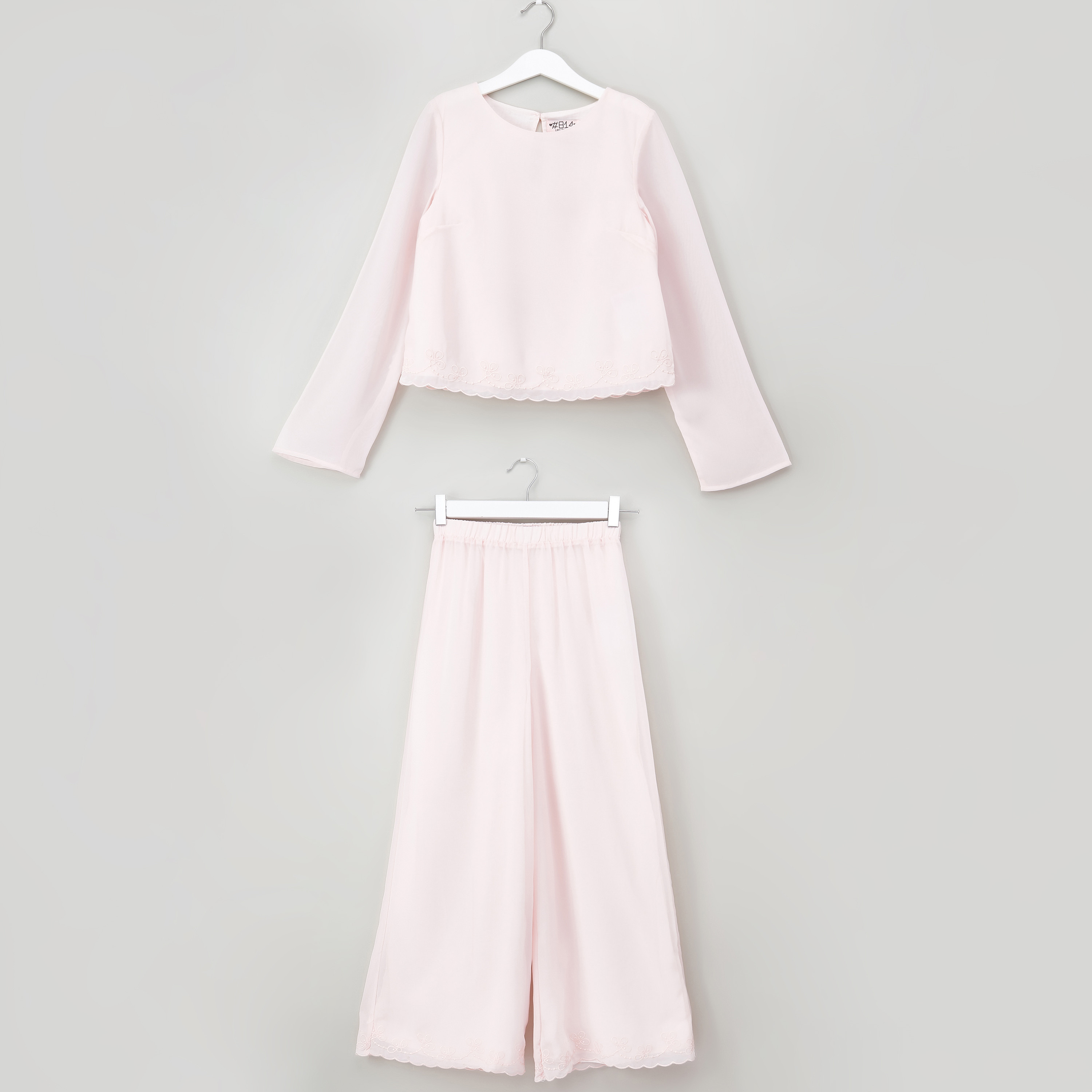 Posh Clothing Embroidered Chiffon Top and Culotte Set-girls-clothing-setsandcoords-image-1