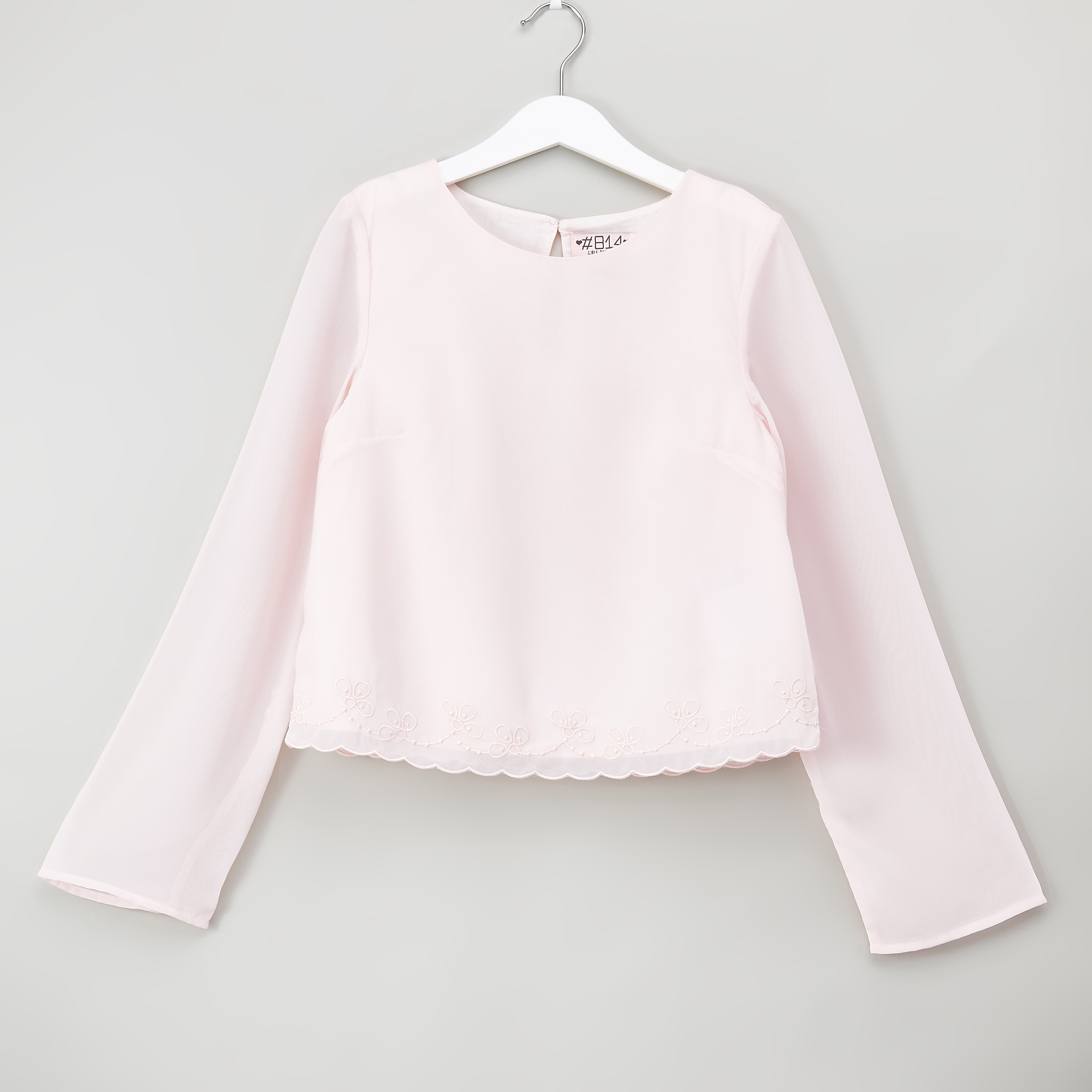Posh Clothing Embroidered Chiffon Top and Culotte Set-girls-clothing-setsandcoords-image-2