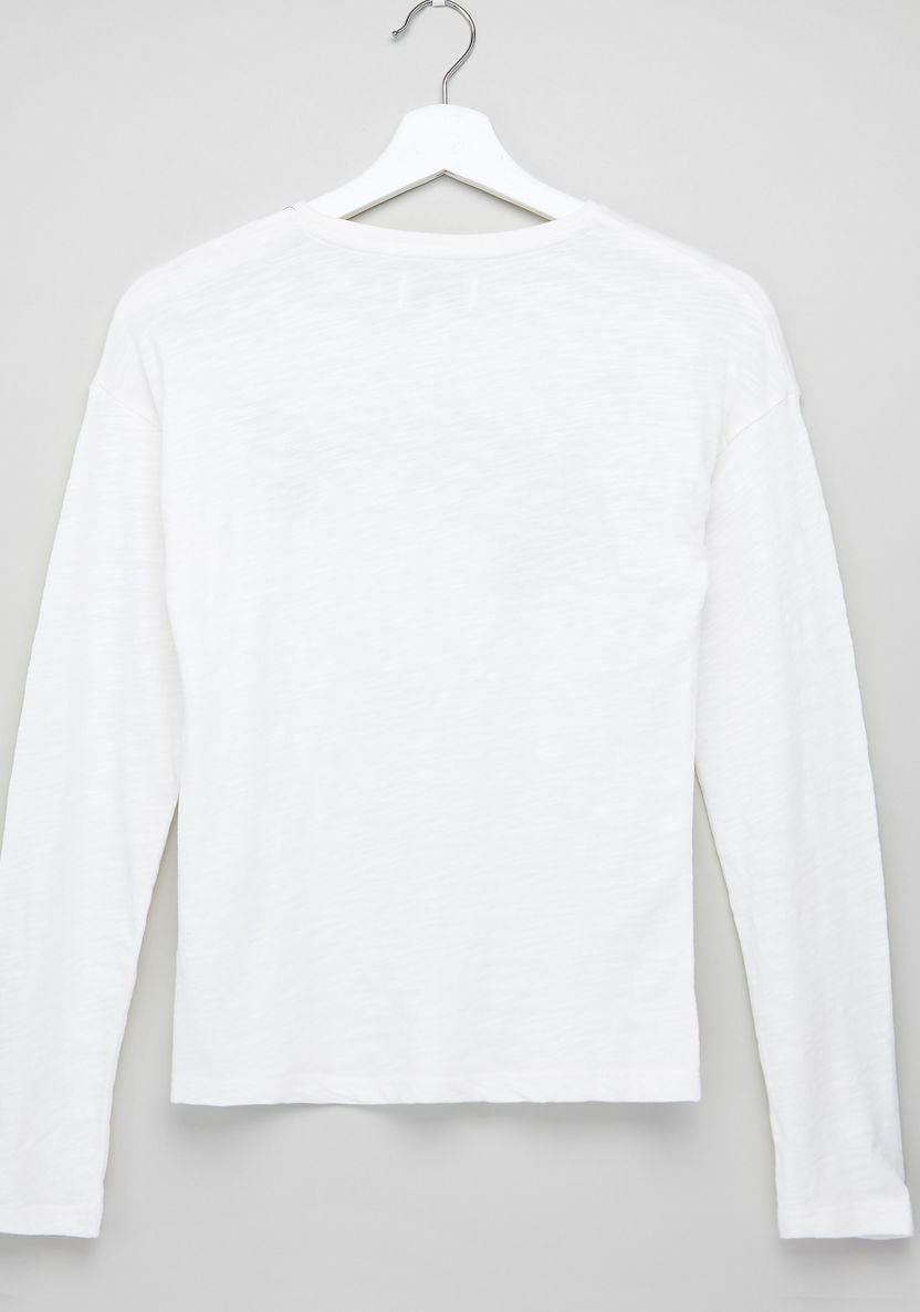Lee Cooper Embroidered Long Sleeves T-shirt-T Shirts-image-2