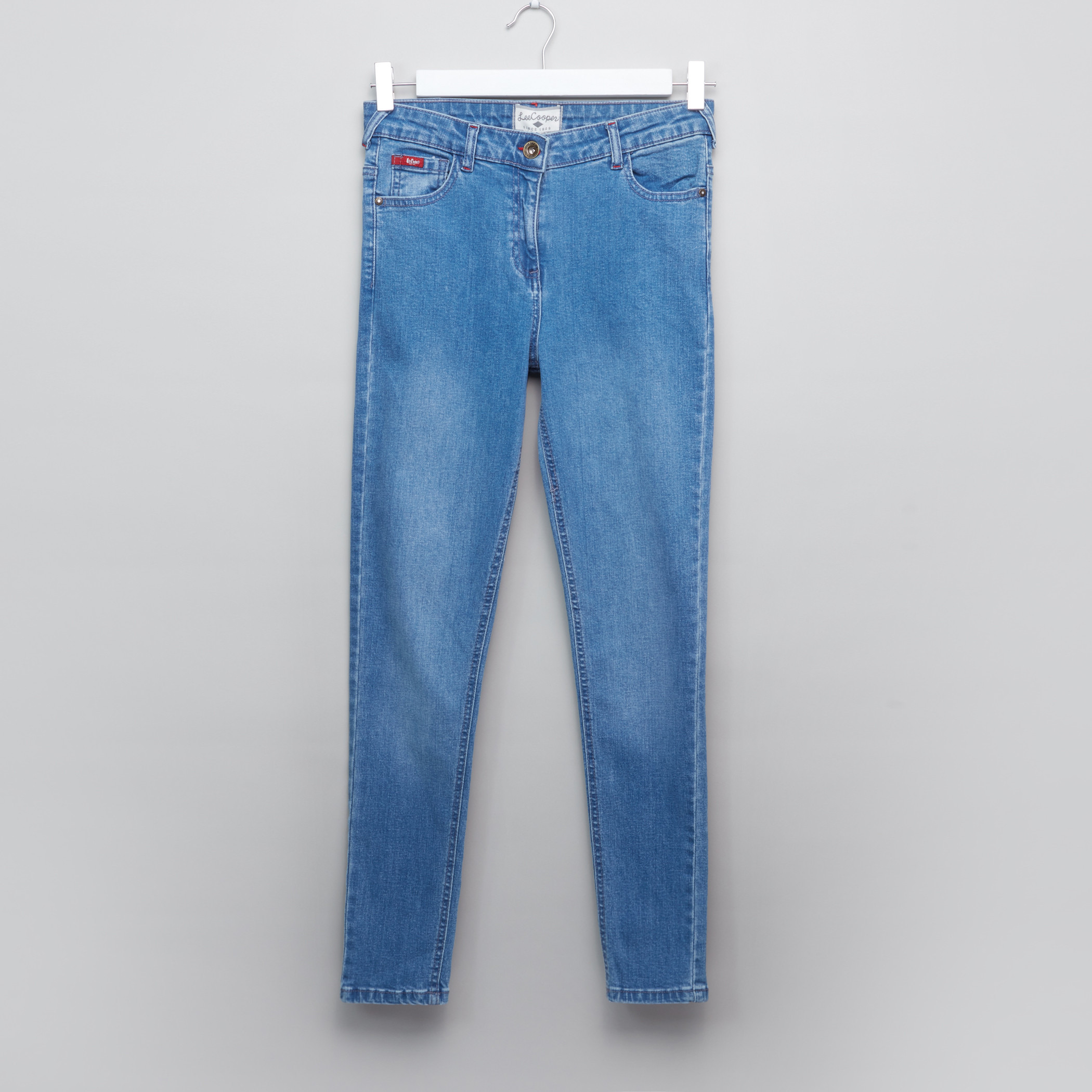 Lee Cooper Full Length Jeans with Pocket Detail-girls-clothing-bottoms-jeansandjeggings-image-1