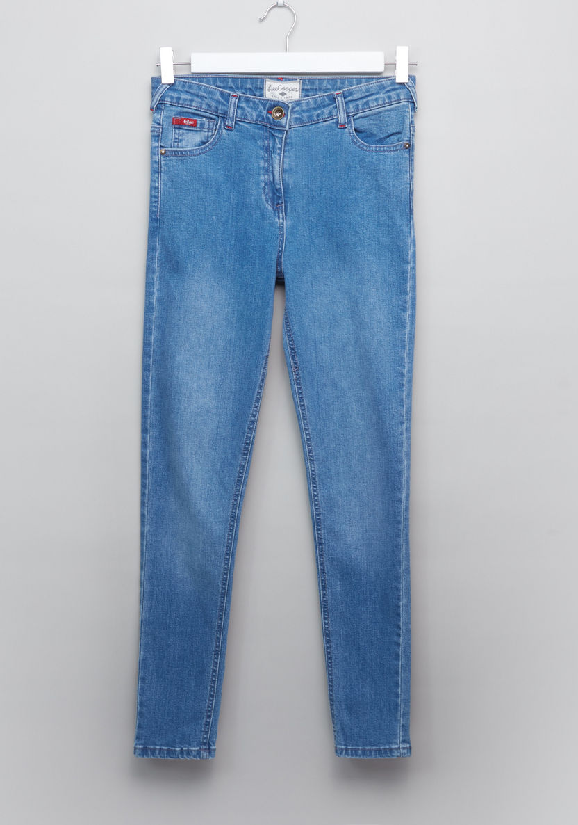 Lee Cooper Full Length Jeans with Pocket Detail-Jeans and Jeggings-image-0