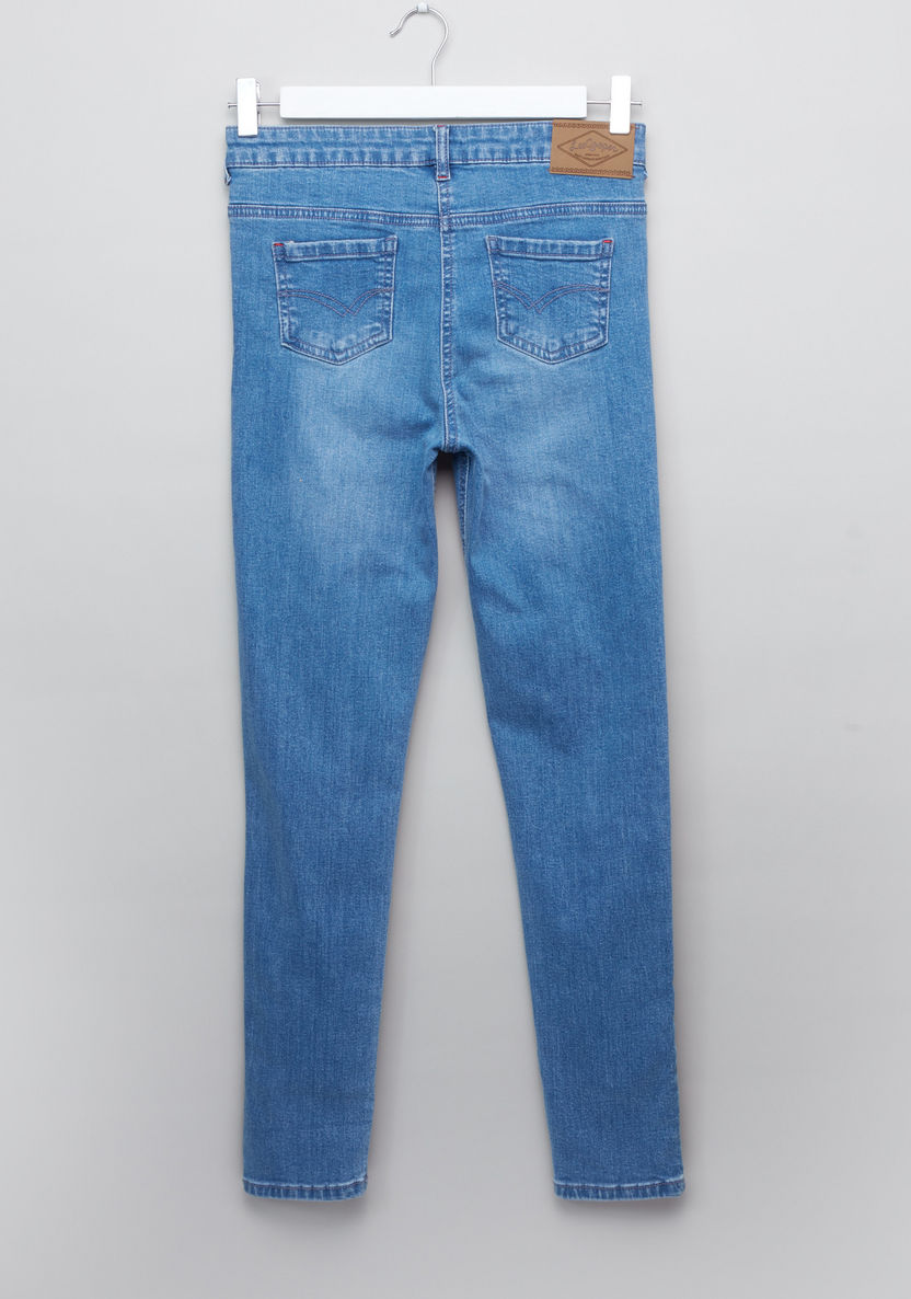 Lee Cooper Full Length Jeans with Pocket Detail-Jeans and Jeggings-image-2