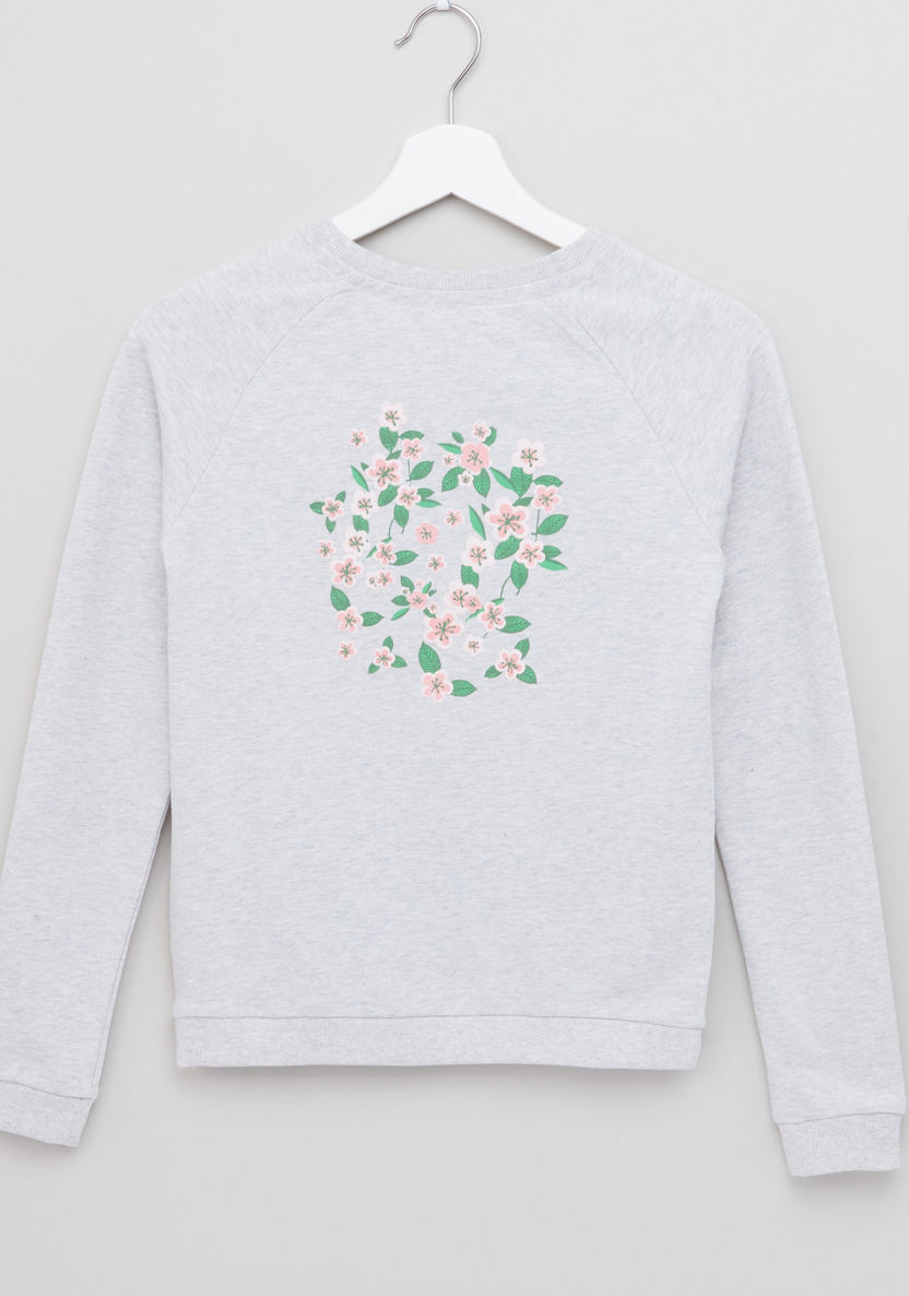 Lee Cooper Floral Embroidered and Printed Sweat Top-Sweaters and Cardigans-image-2