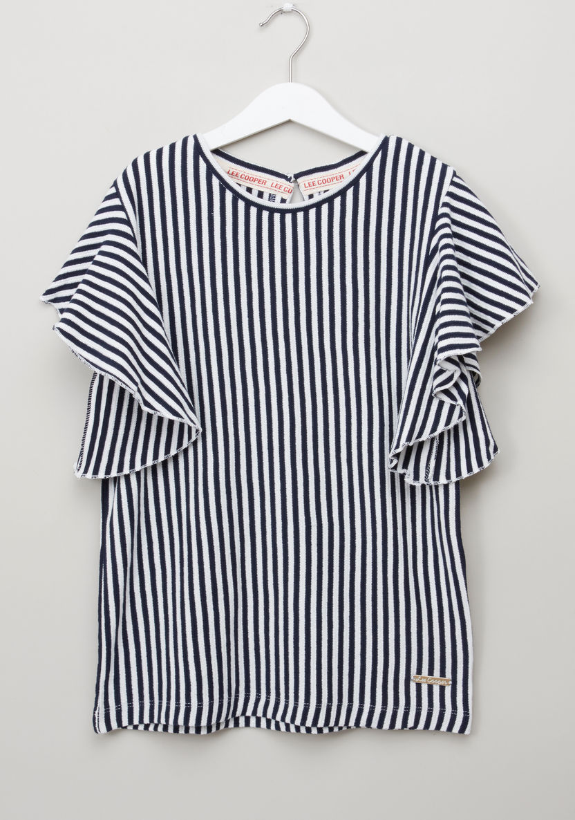 Lee Cooper Striped Top with Palazzos-Clothes Sets-image-1