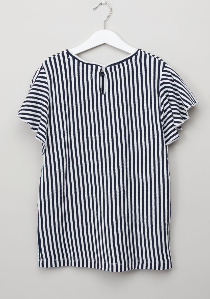 Lee Cooper Striped Top with Palazzos-Clothes Sets-image-3