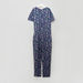 Lee Cooper Floral Printed Knot Detail Jumpsuit-Rompers%2C Dungarees and Jumpsuits-thumbnail-2