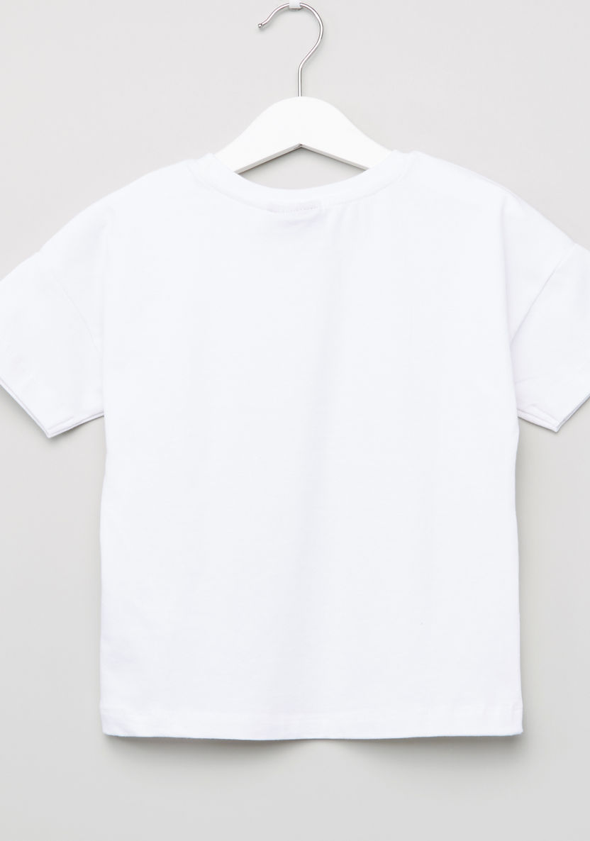Hello Kitty Printed Round Neck Short Sleeves T-shirt-T Shirts-image-2