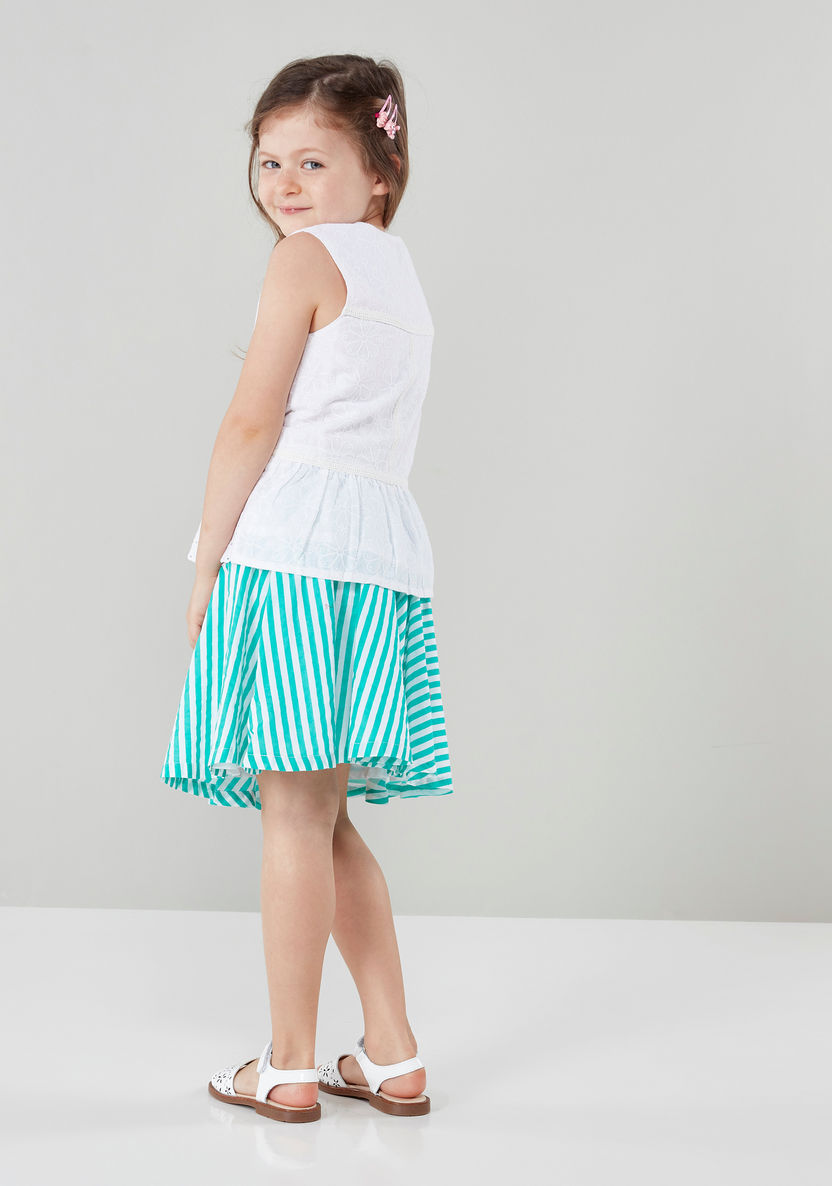 Hello Kitty Striped Skirt-Skirts-image-3