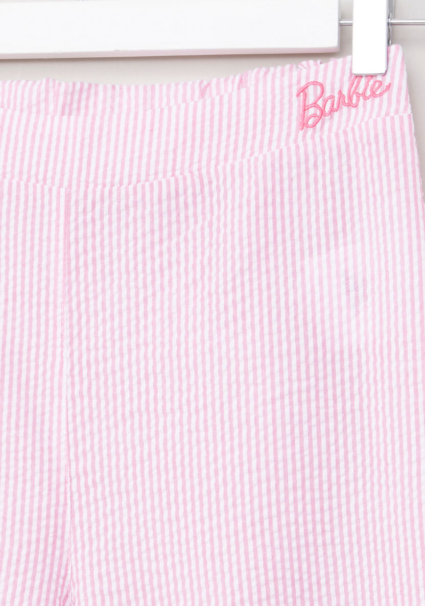 Barbie Striped Pants with Elasticised Waistband-Pants-image-1