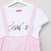 Barbie Sequin Detail T-shirt with Striped Jumpsuit-Clothes Sets-thumbnail-1