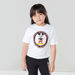 Mickey Mouse Printed T-shirt with Round Neck and Drop Shoulder Sleeves-T Shirts-thumbnail-2