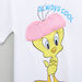 Tweety Applique and Side Knot Detail T-shirt-T Shirts-thumbnail-2