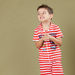 Juniors Striped Short Sleeves Shirt and Pyjama Set-Nightwear-thumbnail-2