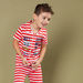 Juniors Striped Short Sleeves Shirt and Pyjama Set-Nightwear-thumbnail-3