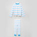 Juniors Striped Cotton 2-Piece T-shirt and Pyjama Set-Nightwear-thumbnail-0