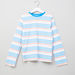 Juniors Striped Cotton 2-Piece T-shirt and Pyjama Set-Nightwear-thumbnail-1