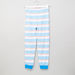 Juniors Striped Cotton 2-Piece T-shirt and Pyjama Set-Nightwear-thumbnail-4