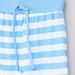 Juniors Round Neck T-shirt with Raglan Sleeves and Striped Pyjamas Set-Nightwear-thumbnail-4