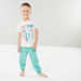 Juniors Graphic Printed T-shirt and Striped Pyjamas Set-Nightwear-thumbnail-0