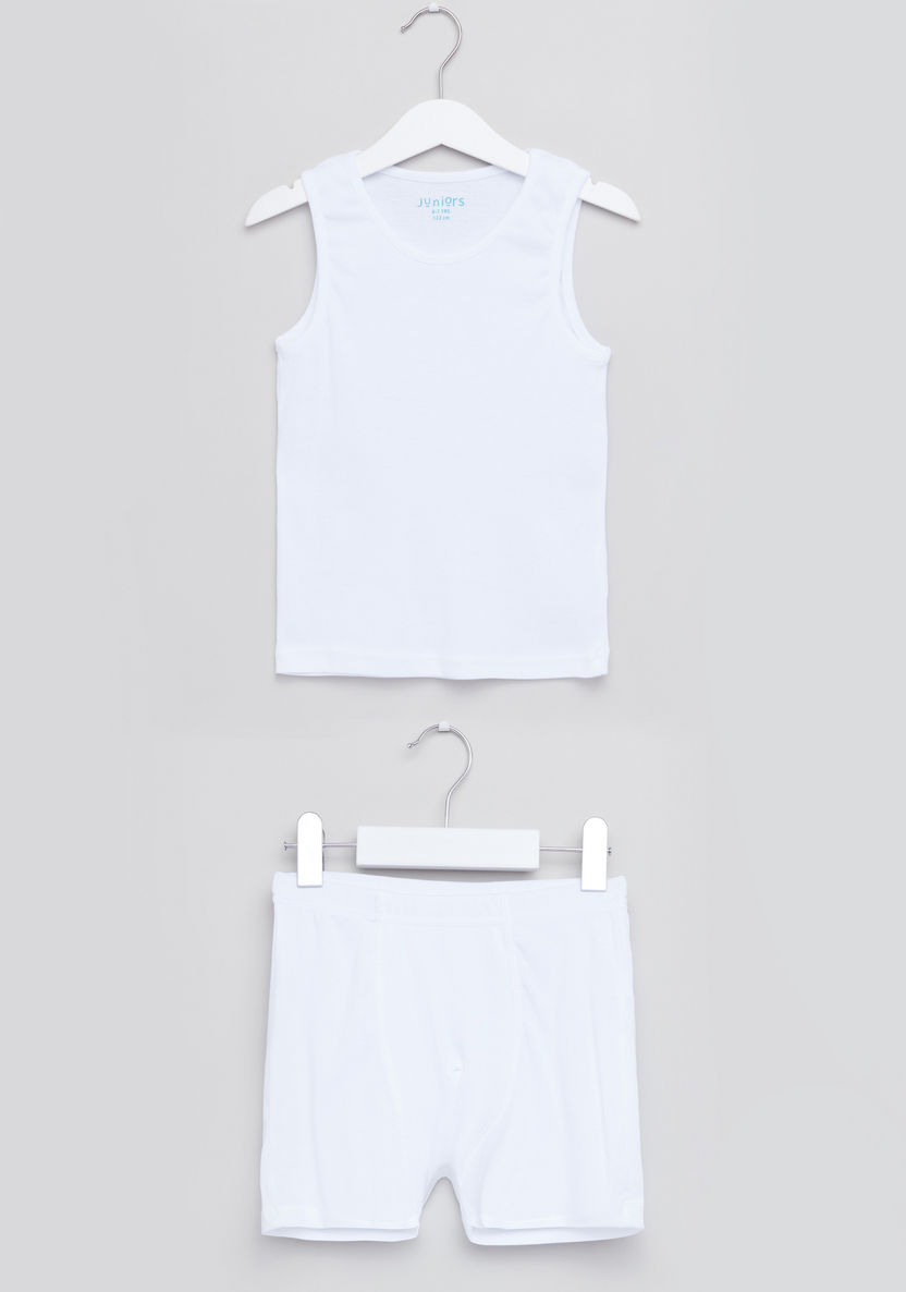 Juniors Sleeveless Vest with Shorts-Clothes Sets-image-0