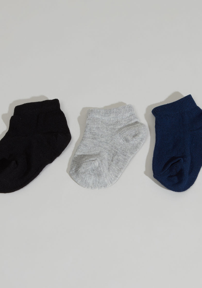 Juniors Trainer Liner Cotton Socks - Set of 3-Socks-image-0