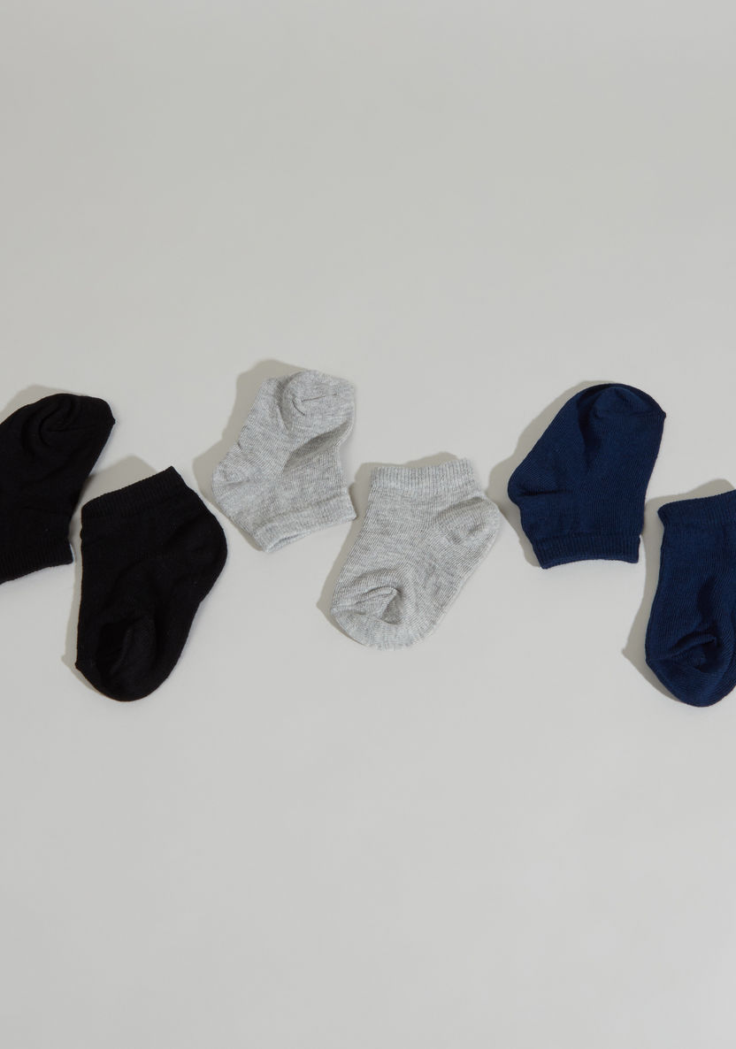 Juniors Trainer Liner Cotton Socks - Set of 3-Socks-image-1