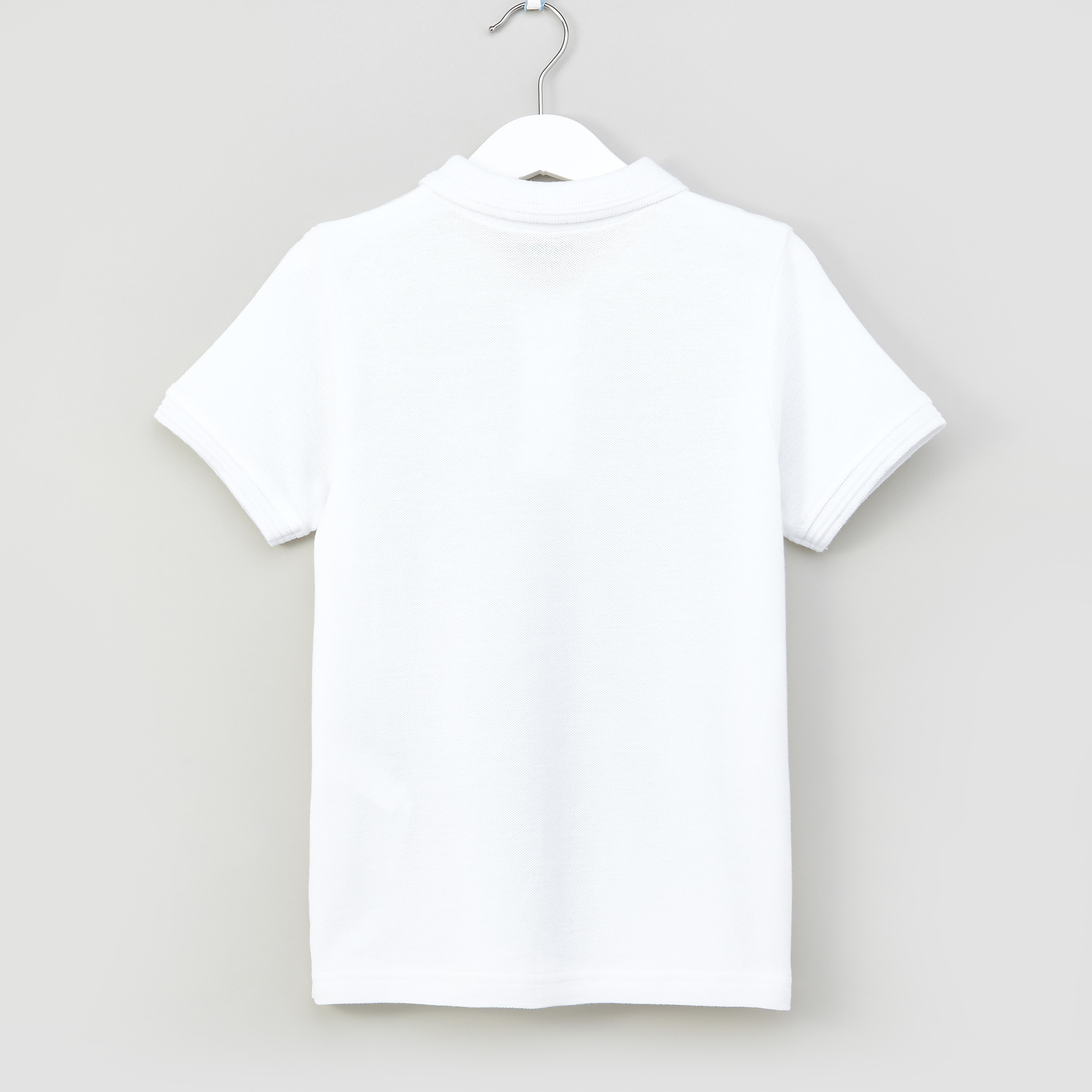 تيشيرت سادة بياقة بولو وأكمام قصيرة من جونيورز-boys-clothing-schoolwear-tshirtsandpolos-image-3