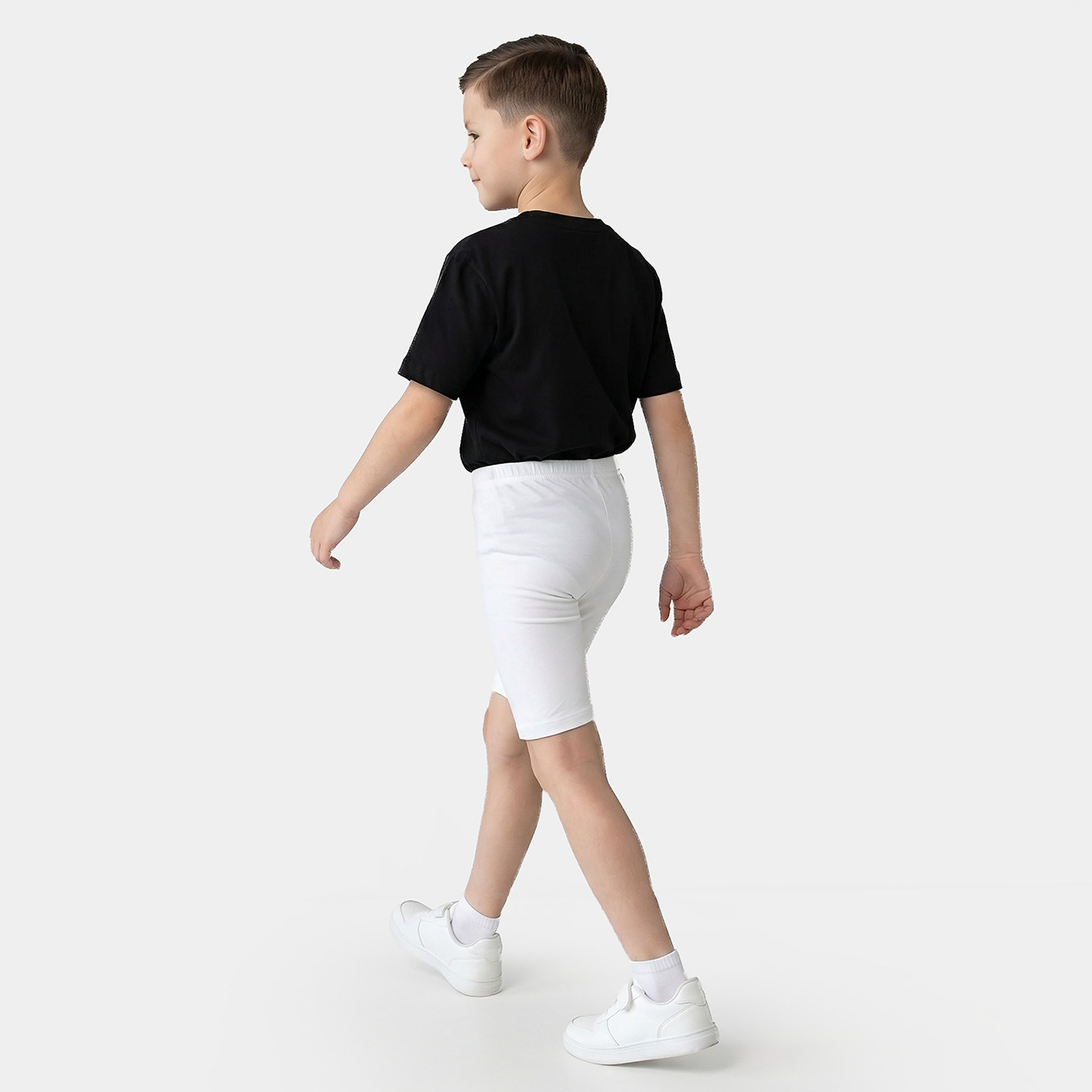 شورت قطني سادة بطول الركبة من جونيورز-girls-clothing-bottoms-shorts-image-3