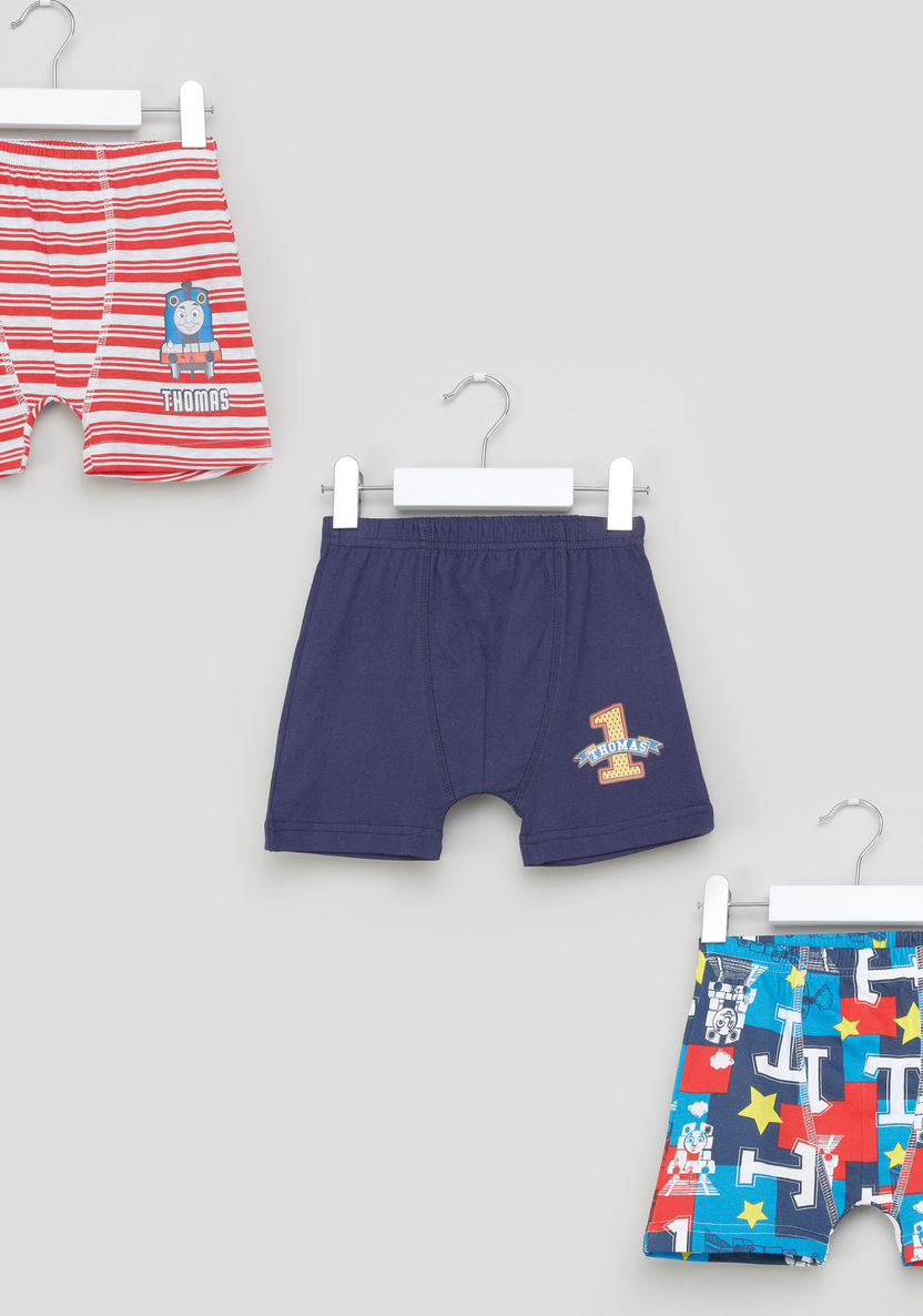 Thomas and Friends Printed Boxers - Set of 3-Boxers and Briefs-image-0