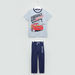 Cars Printed T-shirt and Pyjama Set-Clothes Sets-thumbnail-0