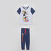 Mickey Mouse Printed T-shirt with Jog Pants-Nightwear-thumbnail-0