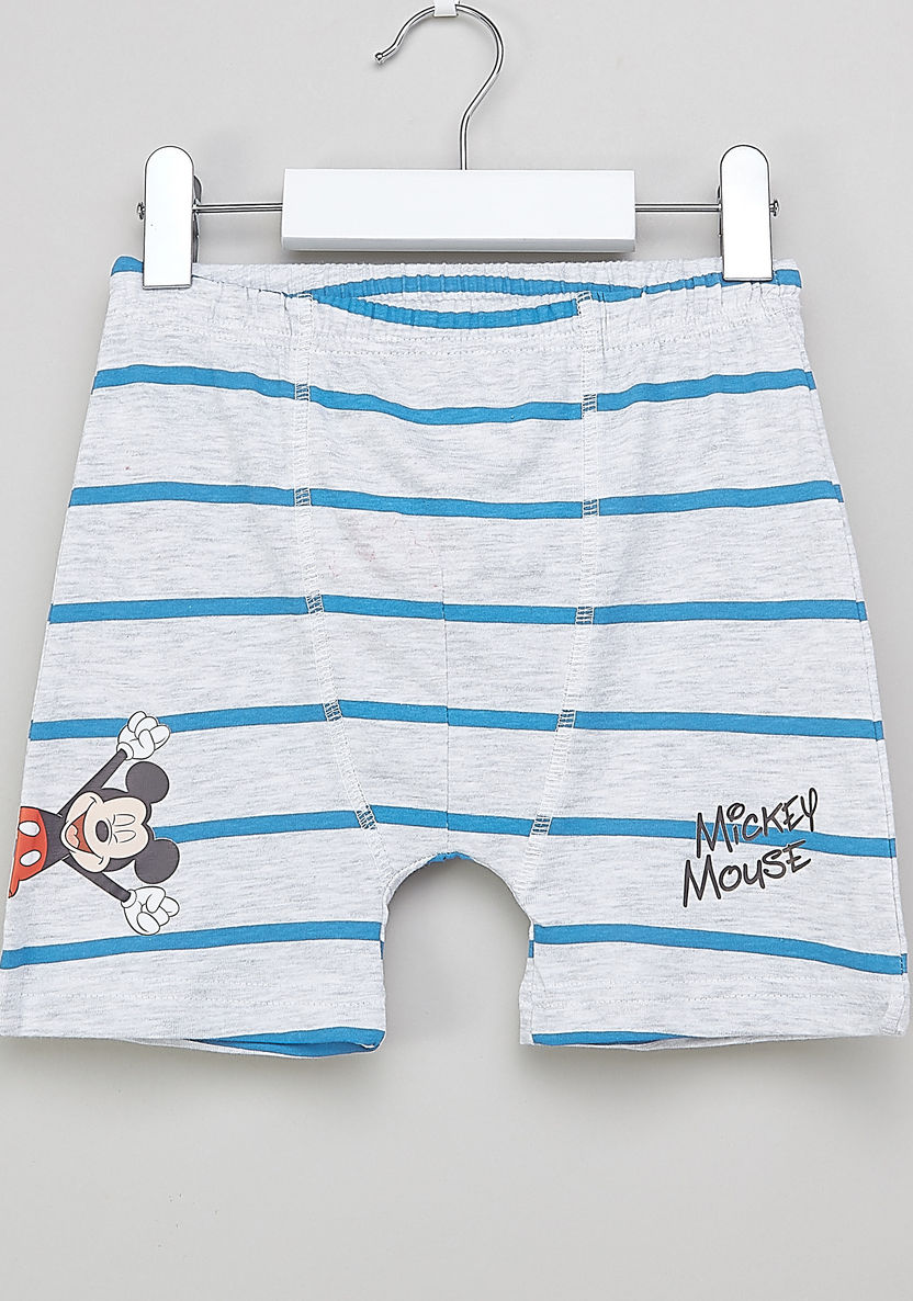 Mickey Mouse Printed Boxers - Set of 3-Boxers and Briefs-image-1