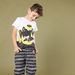 Batman Printed T-shirt with Jog Pants-Nightwear-thumbnail-4