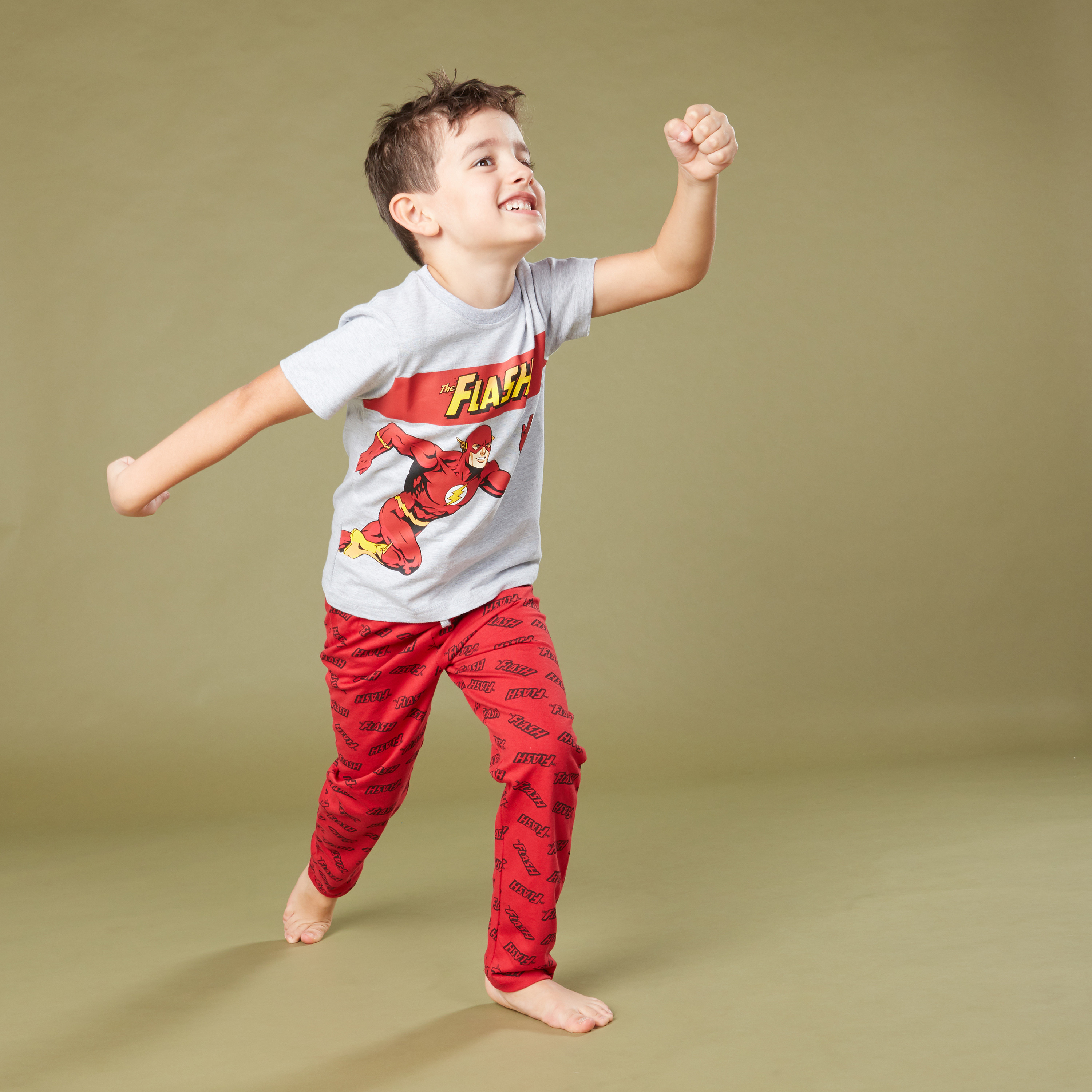 طقم بيجاما وتيشيرت بطبعات ذا فلاش-boys-clothing-nightwear-image-1
