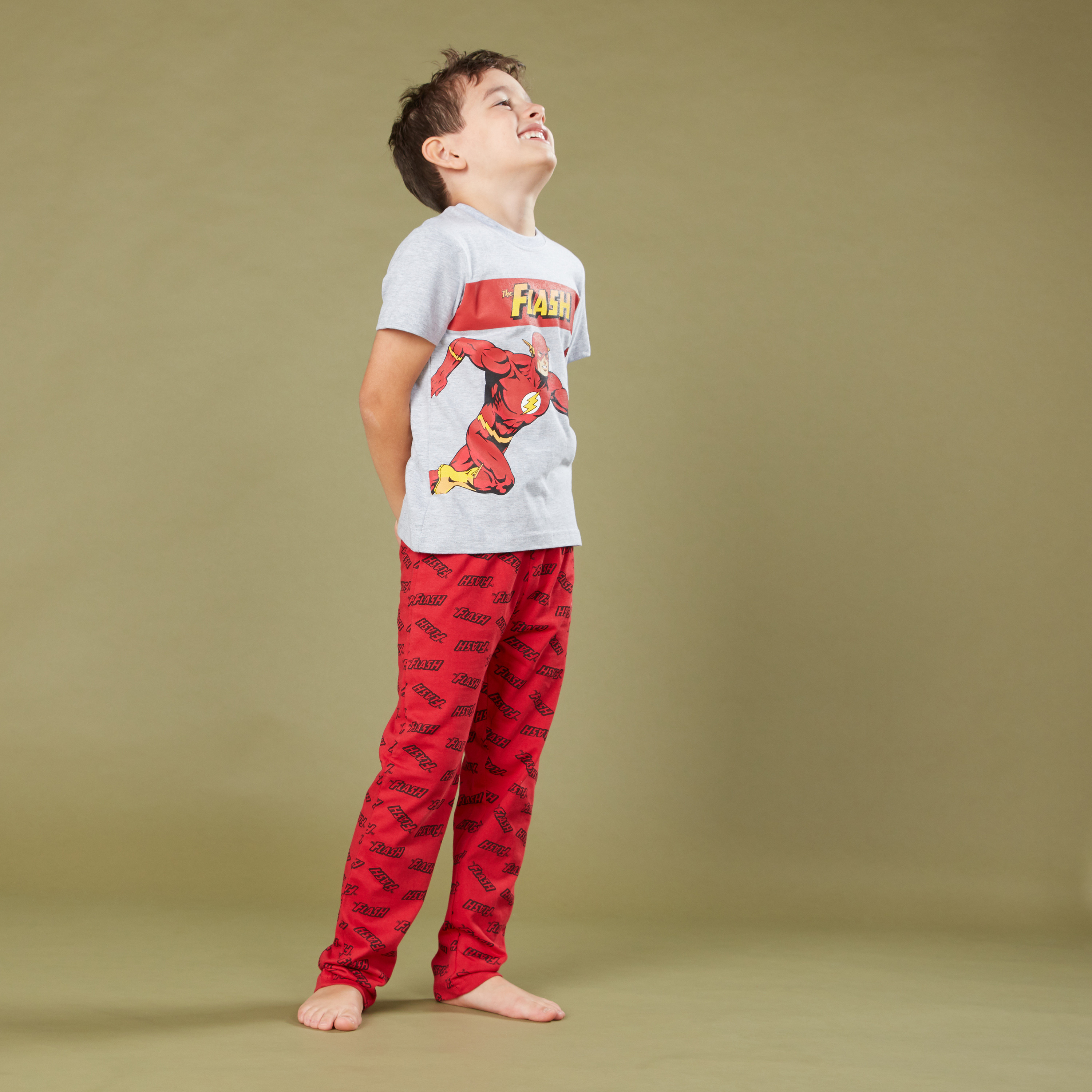 طقم بيجاما وتيشيرت بطبعات ذا فلاش-boys-clothing-nightwear-image-4