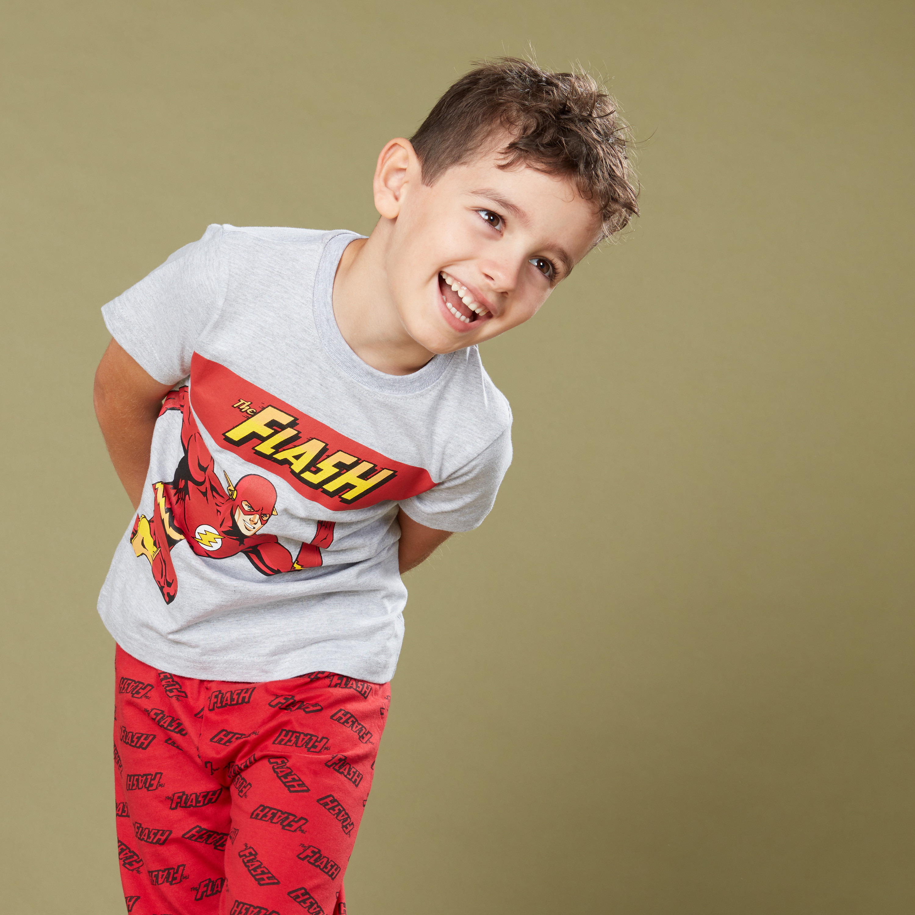 The Flash Printed T shirt and Pyjama Set