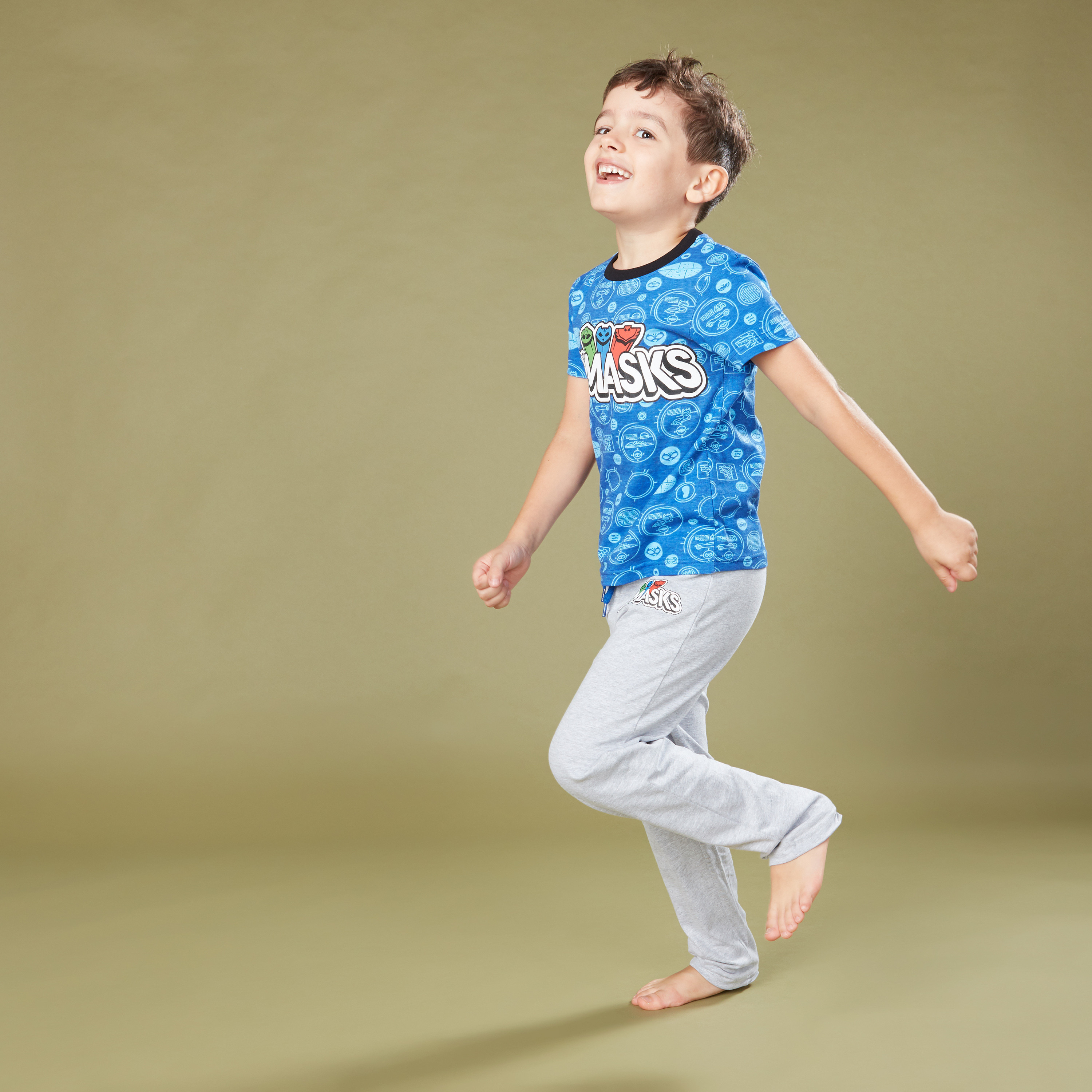 PJ Masks Printed T-Shirt and Pyjama - Set of 2-boys-clothing-nightwear-image-4