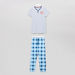 Juniors Striped T-shirt and Chequered Pyjama Set-Nightwear-thumbnail-0