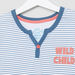 Juniors Striped T-shirt and Chequered Pyjama Set-Nightwear-thumbnail-1