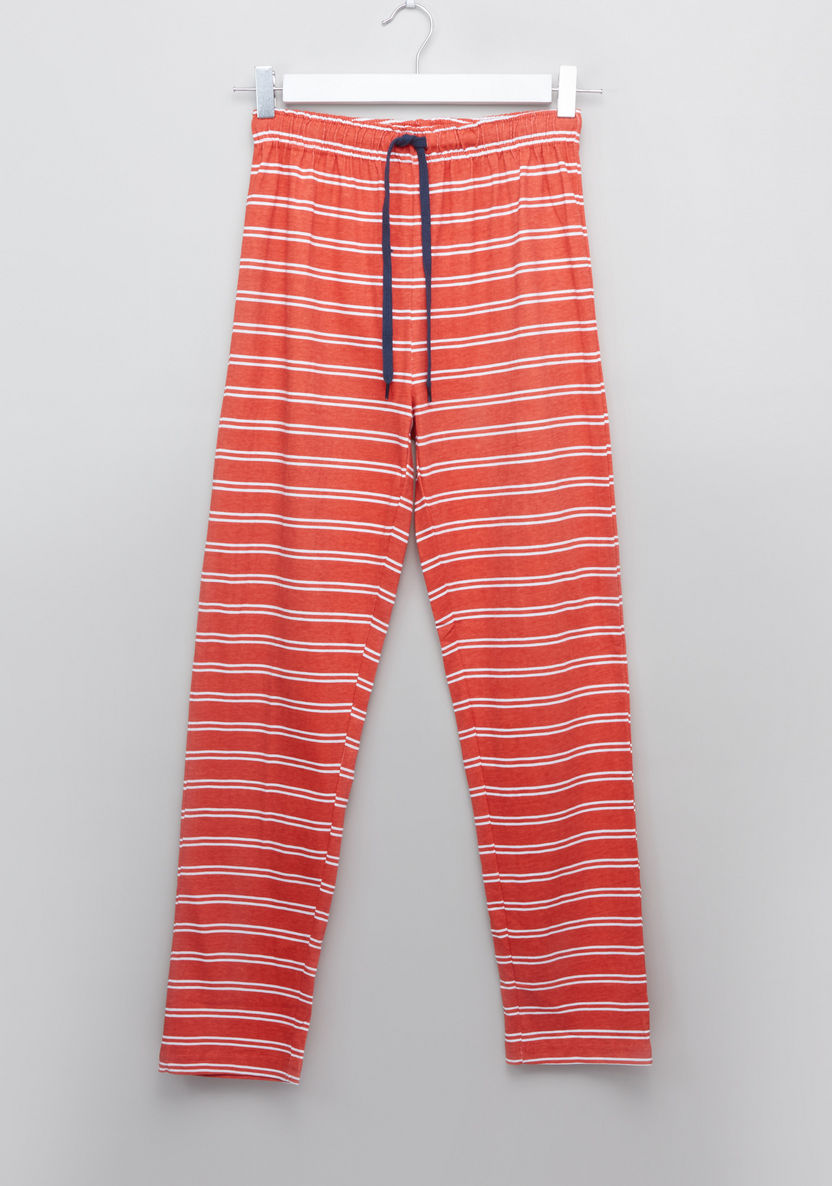 Juniors Long Sleeves T-shirt and Full Length Pyjamas - Set of 2-Nightwear-image-7