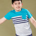 Juniors Striped T-shirt with Printed Jog Pants-Nightwear-thumbnail-2