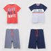 Juniors Printed Short Sleeves T-shirt and Shorts - Set of 2-Nightwear-thumbnail-0