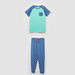 Juniors Star Print Round Neck T-shirt and Pyjama Set-Pyjama Sets-thumbnail-0