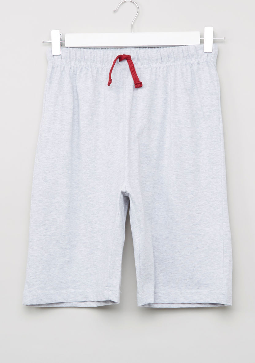Juniors Printed T-shirt and Bermuda Shorts-Clothes Sets-image-1