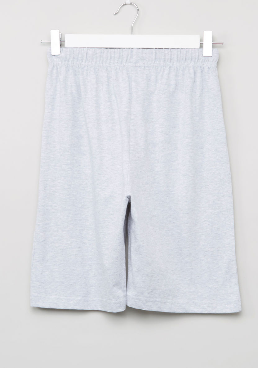 Juniors Printed T-shirt and Bermuda Shorts-Clothes Sets-image-3