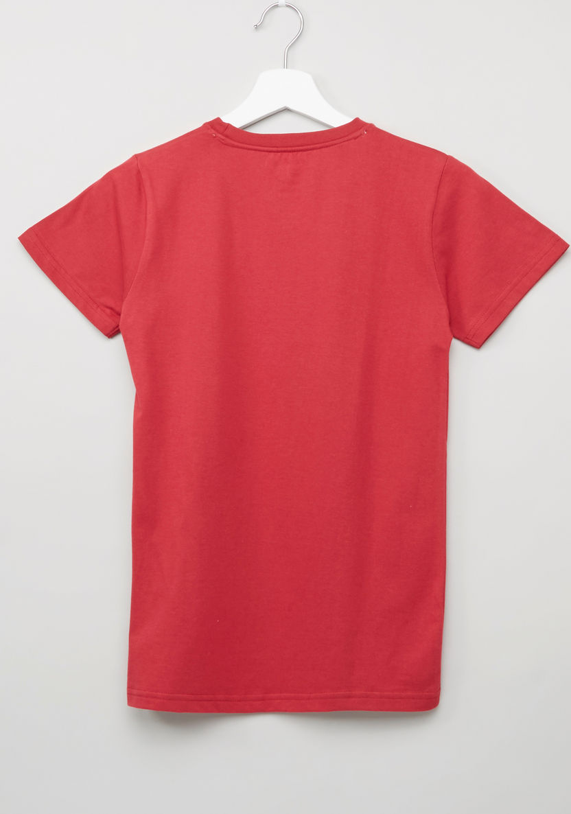 Juniors Printed T-shirt and Bermuda Shorts-Clothes Sets-image-6