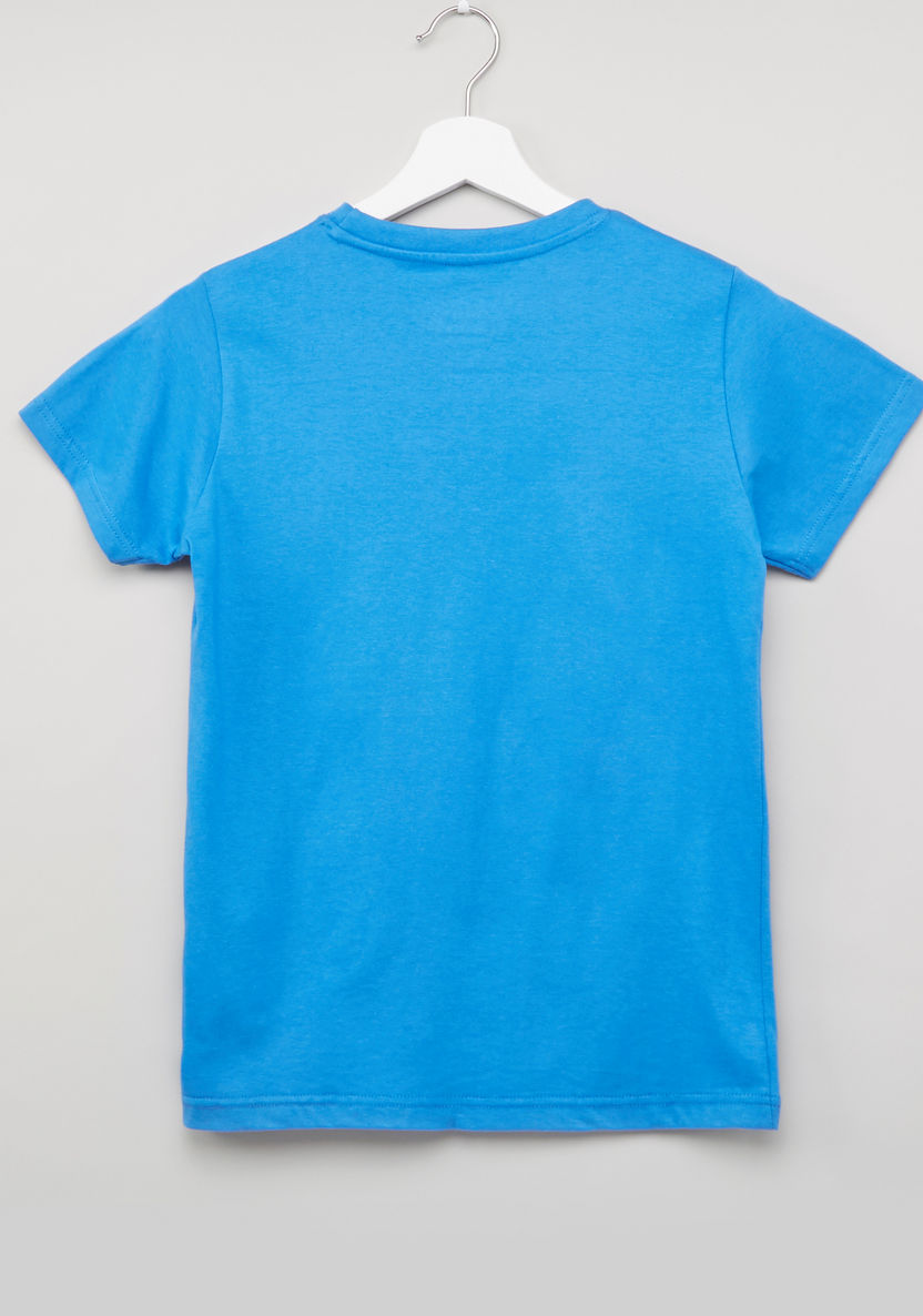 Juniors Printed T-shirt with Drawstring Bermuda Shorts - Set of 2-Clothes Sets-image-3
